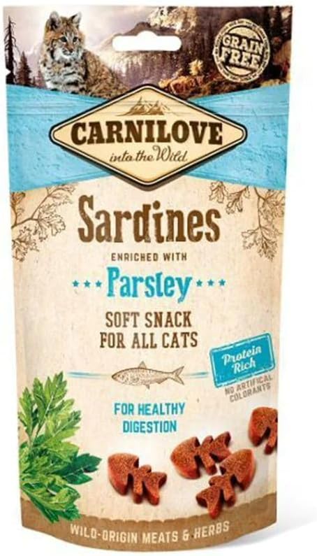 Carnilove Sardine enriched with Parsley Soft Snack for Cats 50g