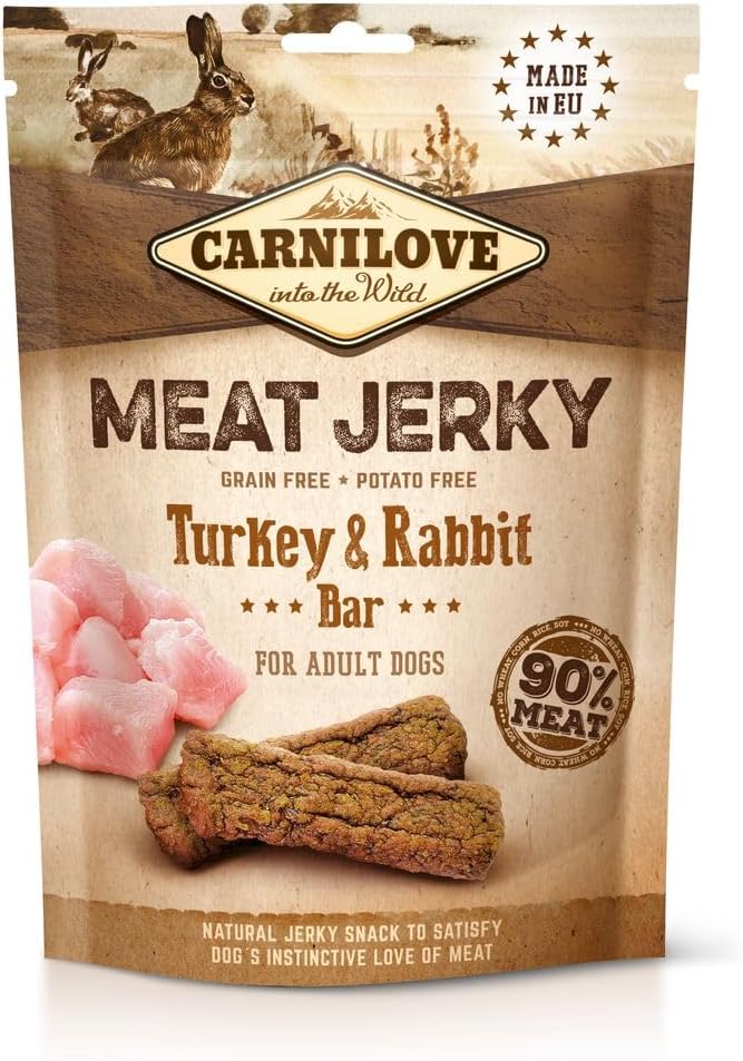 Carnilove Jerky Snack Turkey & Rabbit Bar 100g