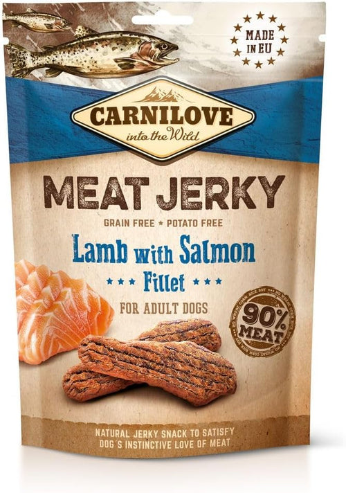Carnilove Jerky Snack Lamb With Salmon Fillet 100g