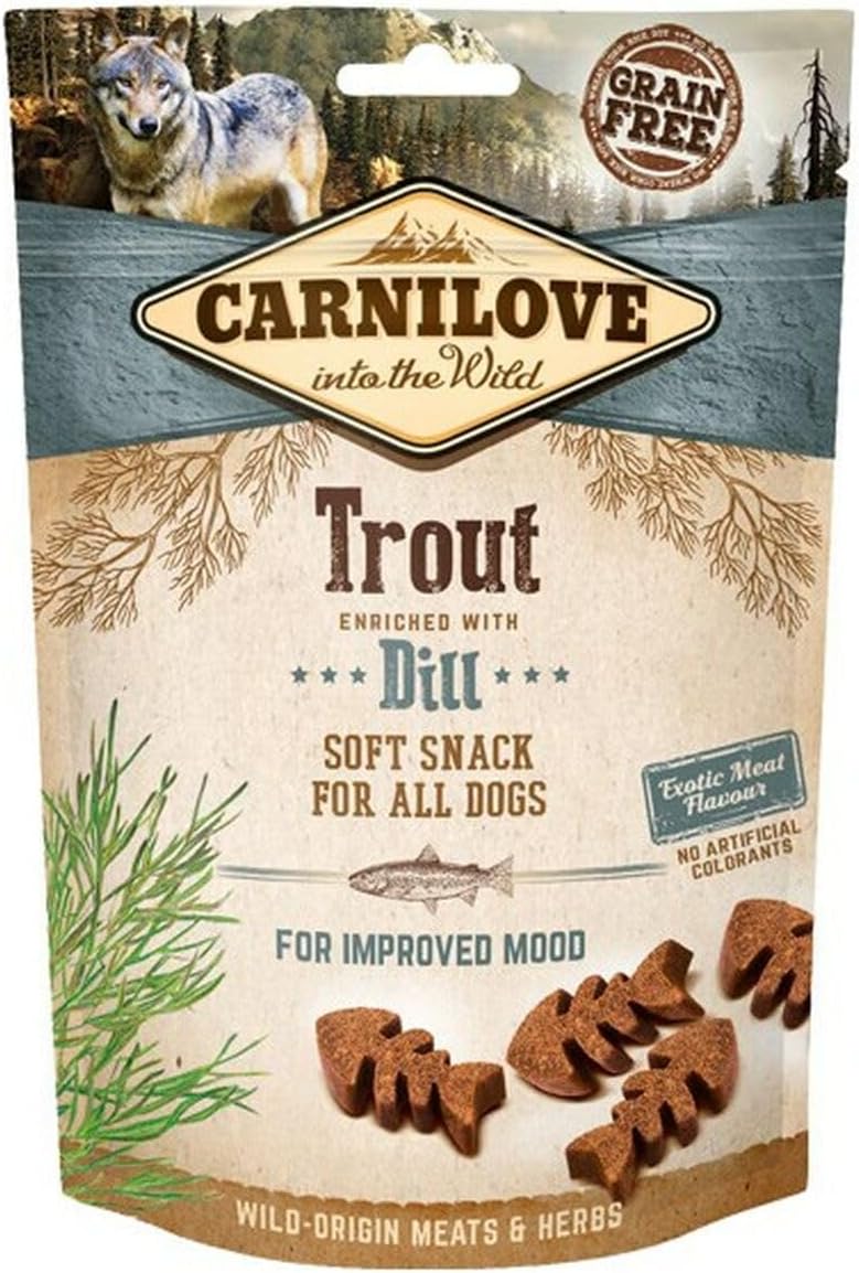 Carnilove Trout enriched with Dill Soft Snack for Dogs 200g