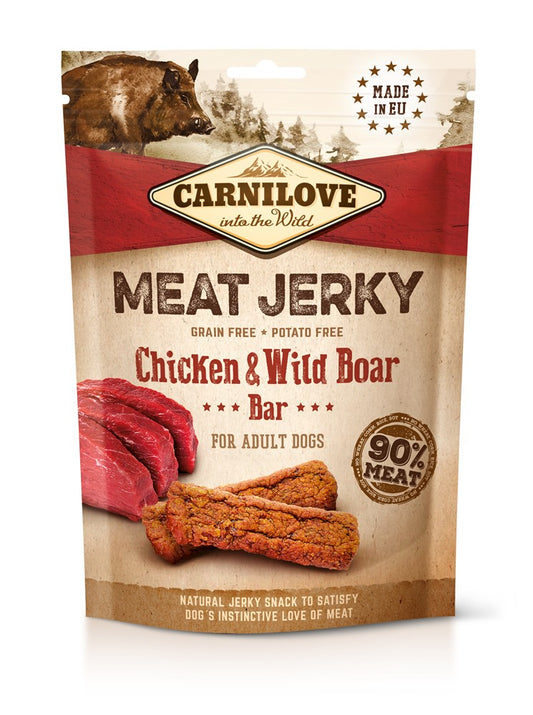 Carnilove Jerky Snack Chicken & Wild Boar Bar 100g