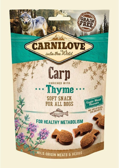 Carnilove Carp enriched with Thyme Soft Snack for Dogs 200g