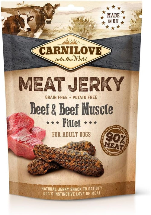 Carnilove Jerky Snack Beef & Beef Muscle Fillet 100g