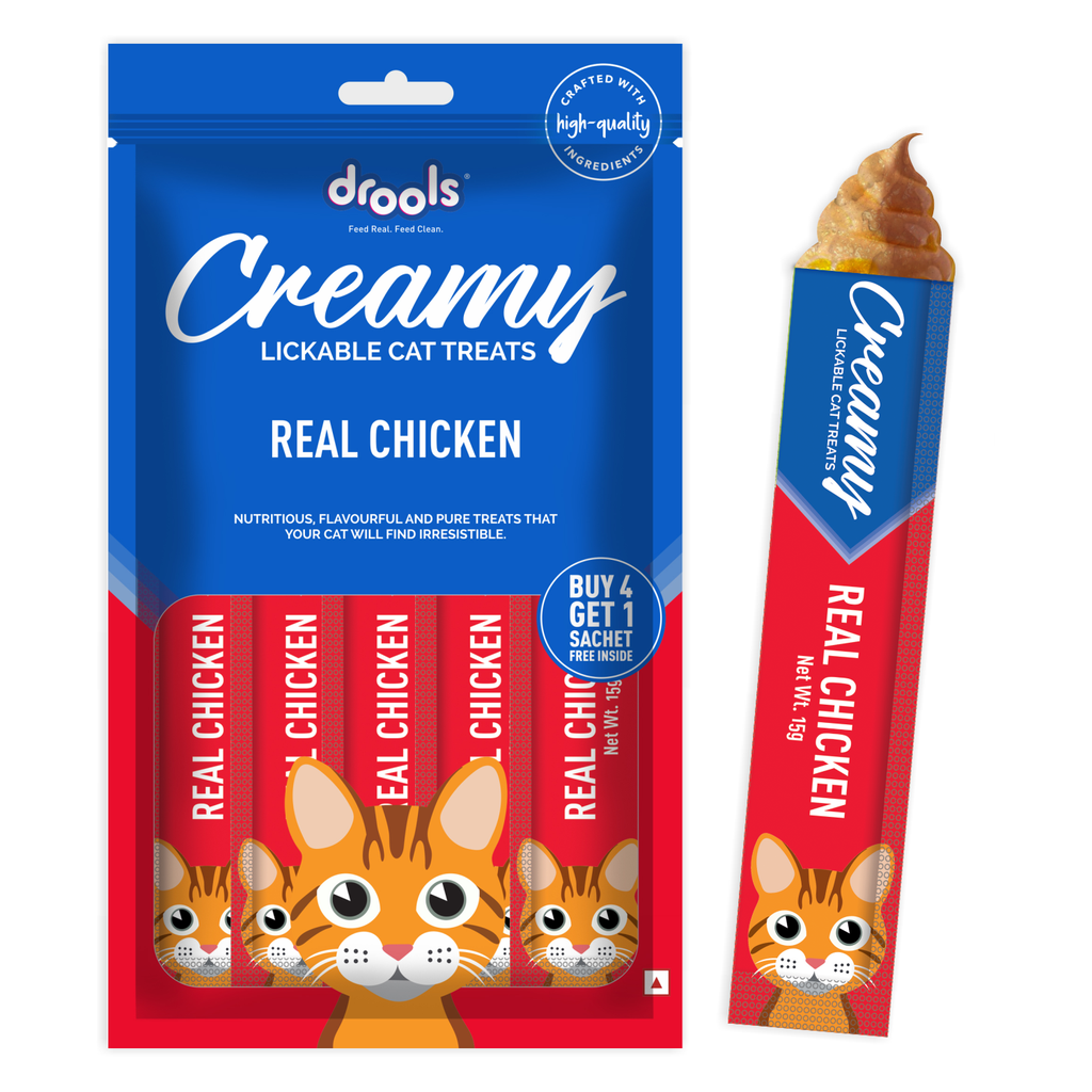 Drools Creamy Chicken Cat Treats 5x15g (75g)