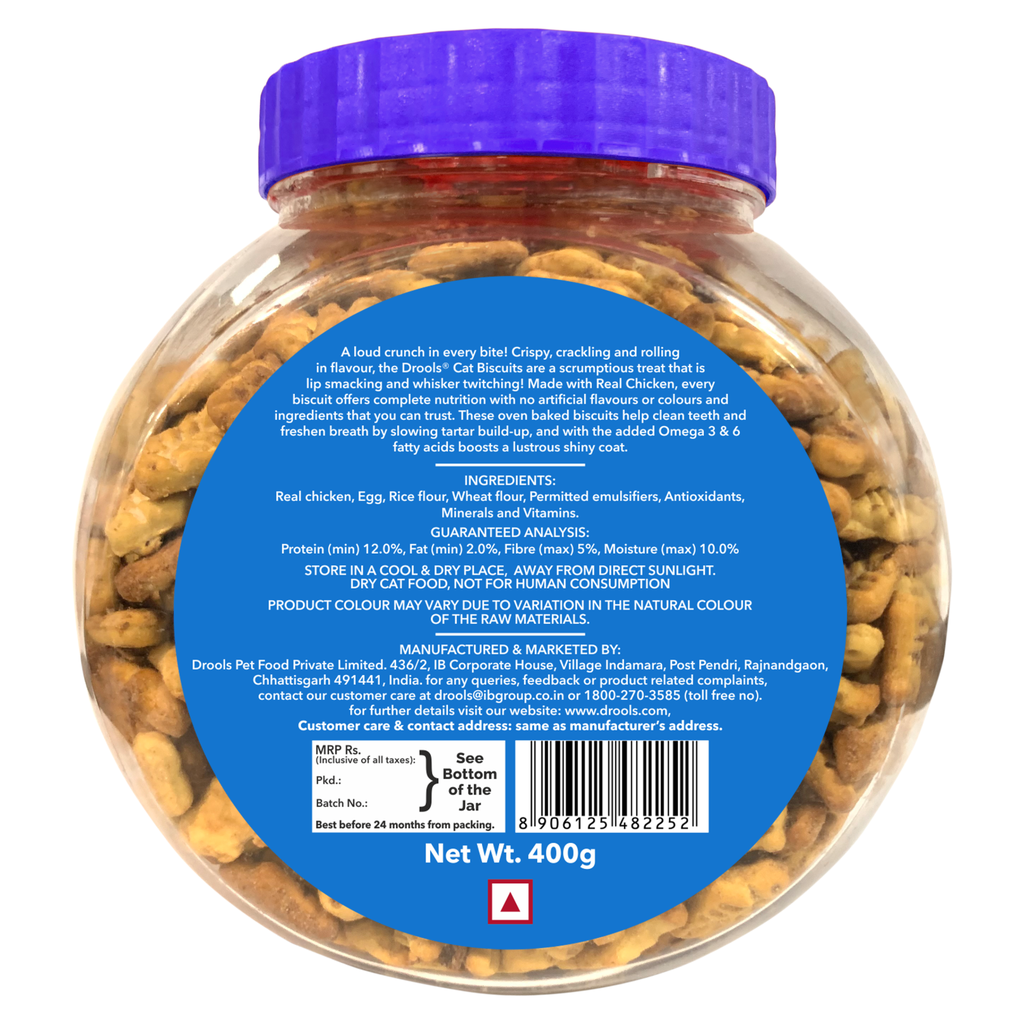 Drools Cat Biscuit 400g