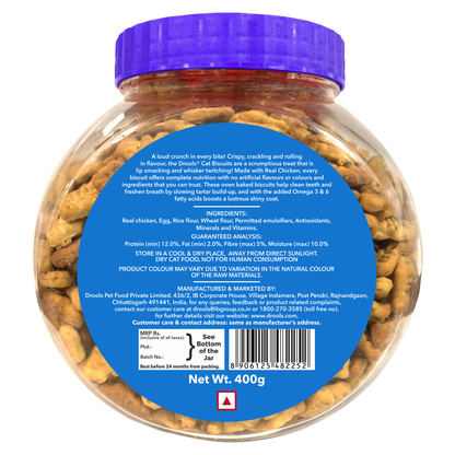 Drools Cat Biscuit 400g
