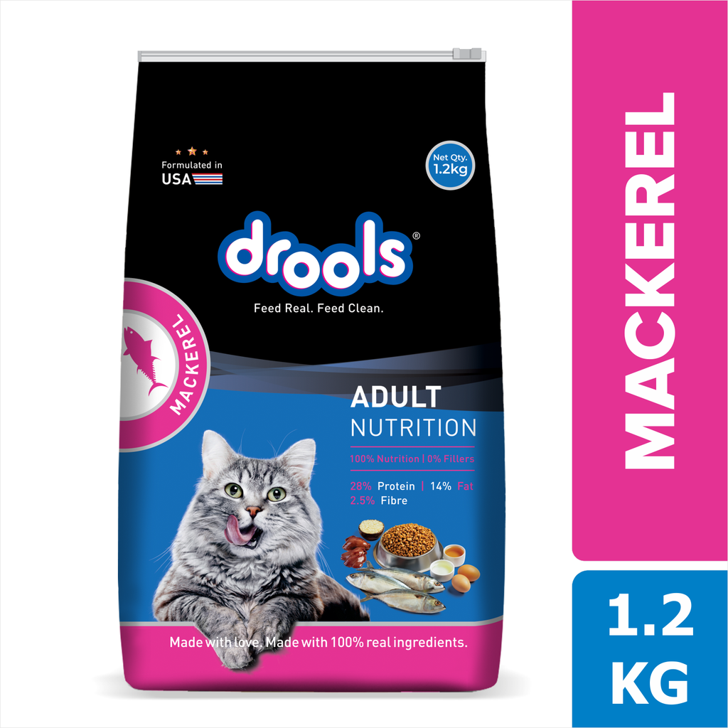 Drools Cat Mackerel Dry Food 1.2kg