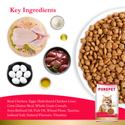 PurePet Peak Cat Chicken Dry Food 1.2kg