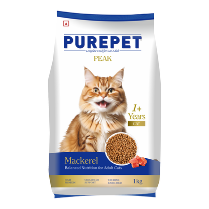 PurePet Peak Cat Mackerel Dry Food 1.2kg