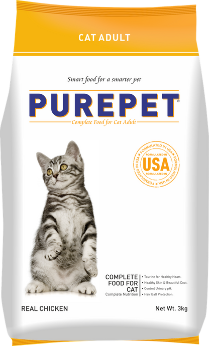 Purepet Cat Chicken Dry Food 3kg