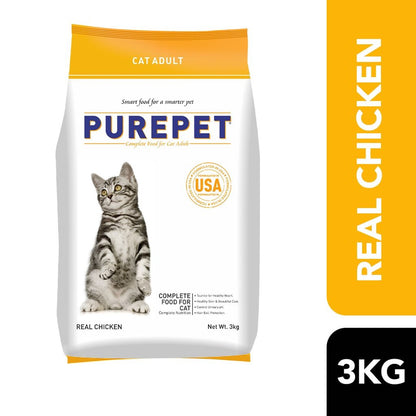 Purepet Cat Chicken Dry Food 3kg