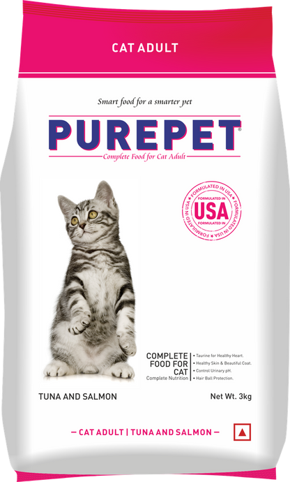 PurePet Cat Tuna & Salmon Dry Food 3kg