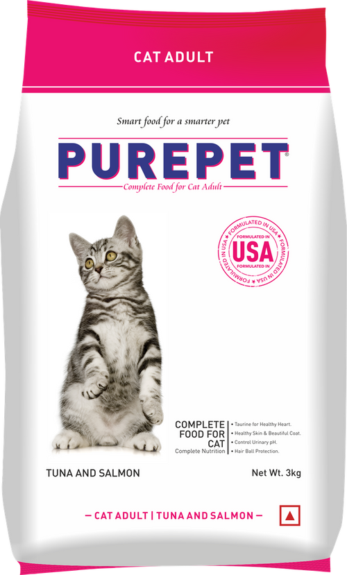PurePet Cat Tuna & Salmon Dry Food 3kg