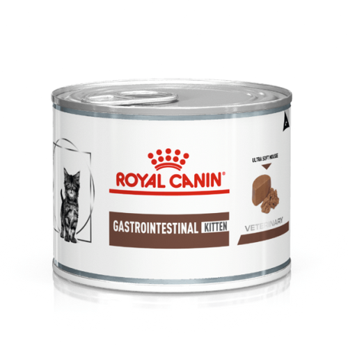 Royal Canin Gastrointestinal Kitten can on a white background