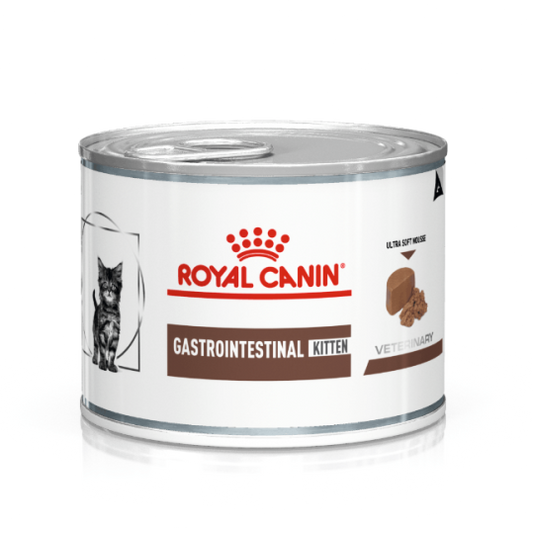 Royal Canin Gastrointestinal Kitten can on a white background