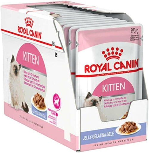 Royal Canin Feline Health Nutrition Kitten Jelly (WET FOOD - Pouches) BOX OF 12