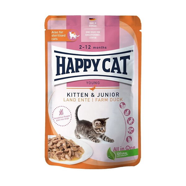 Happy Cat Mis Culinary Kitten & Junior Farm Duck 0.085g