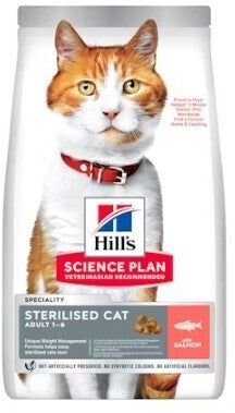 Hill’s Science Plan Sterilised Cat Adult Cat Food With Salmon (1.5kg)