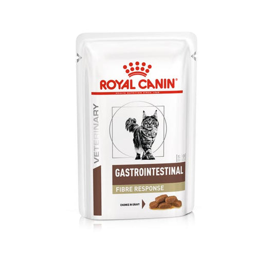 Royal Canin Vet Health Nutrition Feline Gastrointestinal Fibre Response Gravy (Wet Food - Pouches) 12 X 85 G
