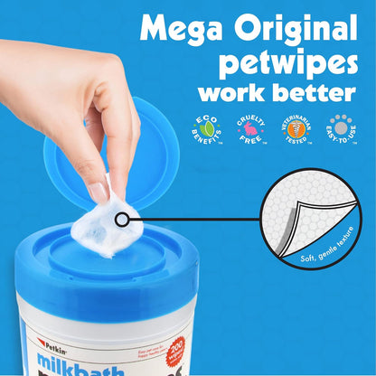 Petkin Extra Mega Valu Pet Wipes 200ct