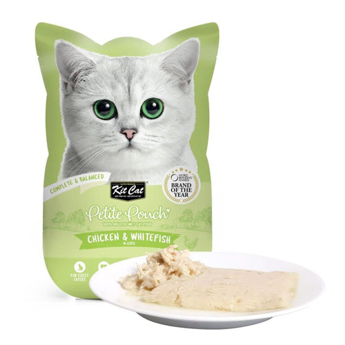Kit Cat Petite Pouch 70g - Chicken & Whitefish