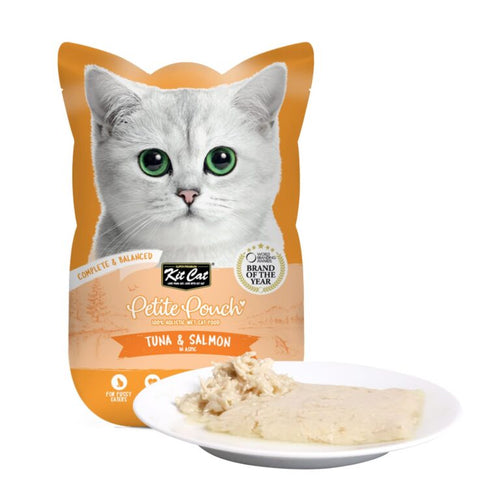 Kit Cat Petite Pouch 70g - Tuna & Salmon