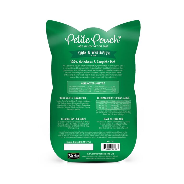 Kit Cat Petite Pouch 70g - Tuna & Whitefish