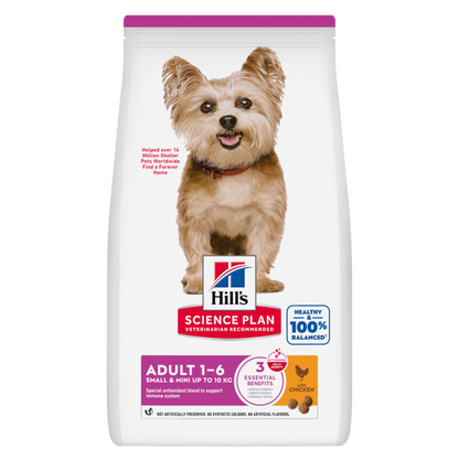 Hill’s Science Plan Small & Mini Adult Dog Food With Chicken (3kg)