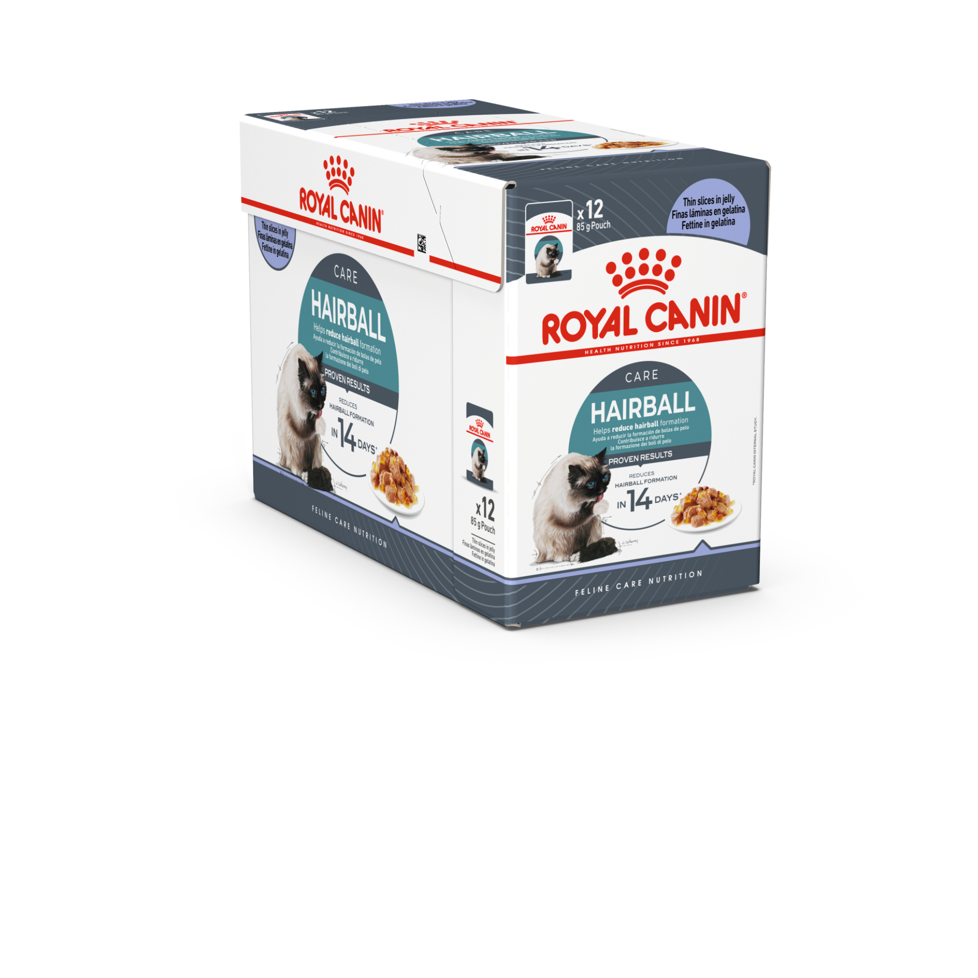 Royal Canin Feline Care Nutrition Hairball Care Jelly (Wet Food - Pouches) 12 x 85 g