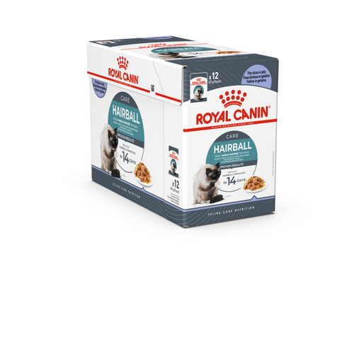 Royal Canin Feline Care Nutrition Hairball Care Jelly (Wet Food - Pouches) 12 x 85 g