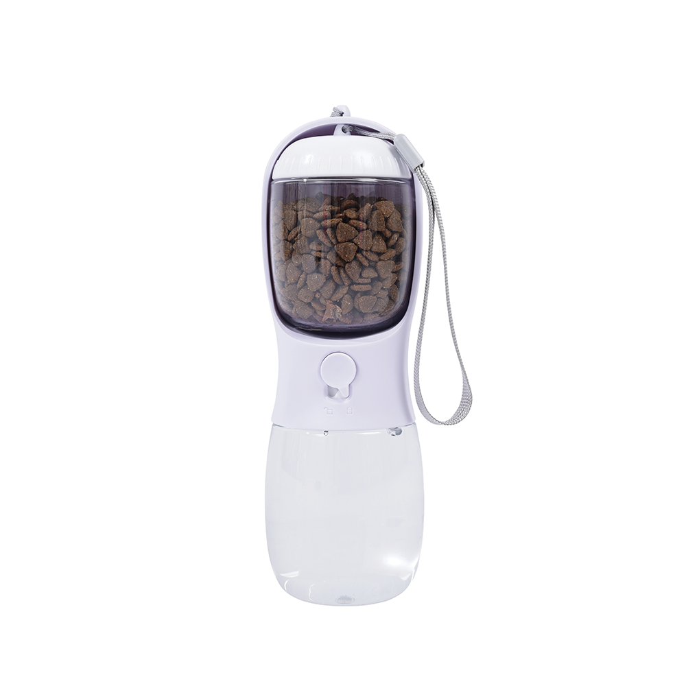 M-PETS On The Road 2-in-1 Water Bottle 300ml – White