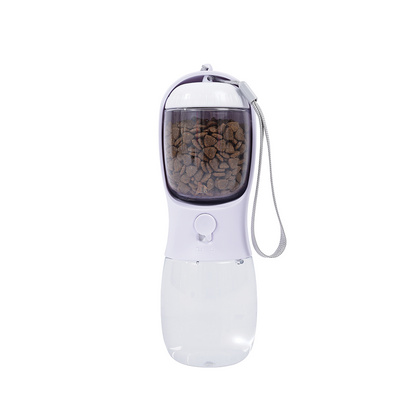 M-PETS On The Road 2-in-1 Water Bottle 300ml – White