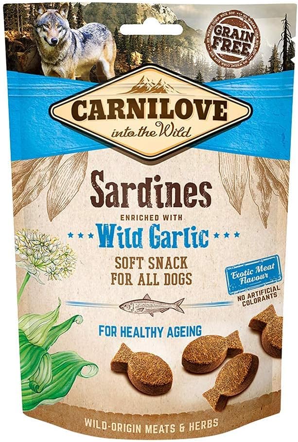 Carnilove Sardines Enriched with Wild Garlic Soft Snack for Dogs 200g