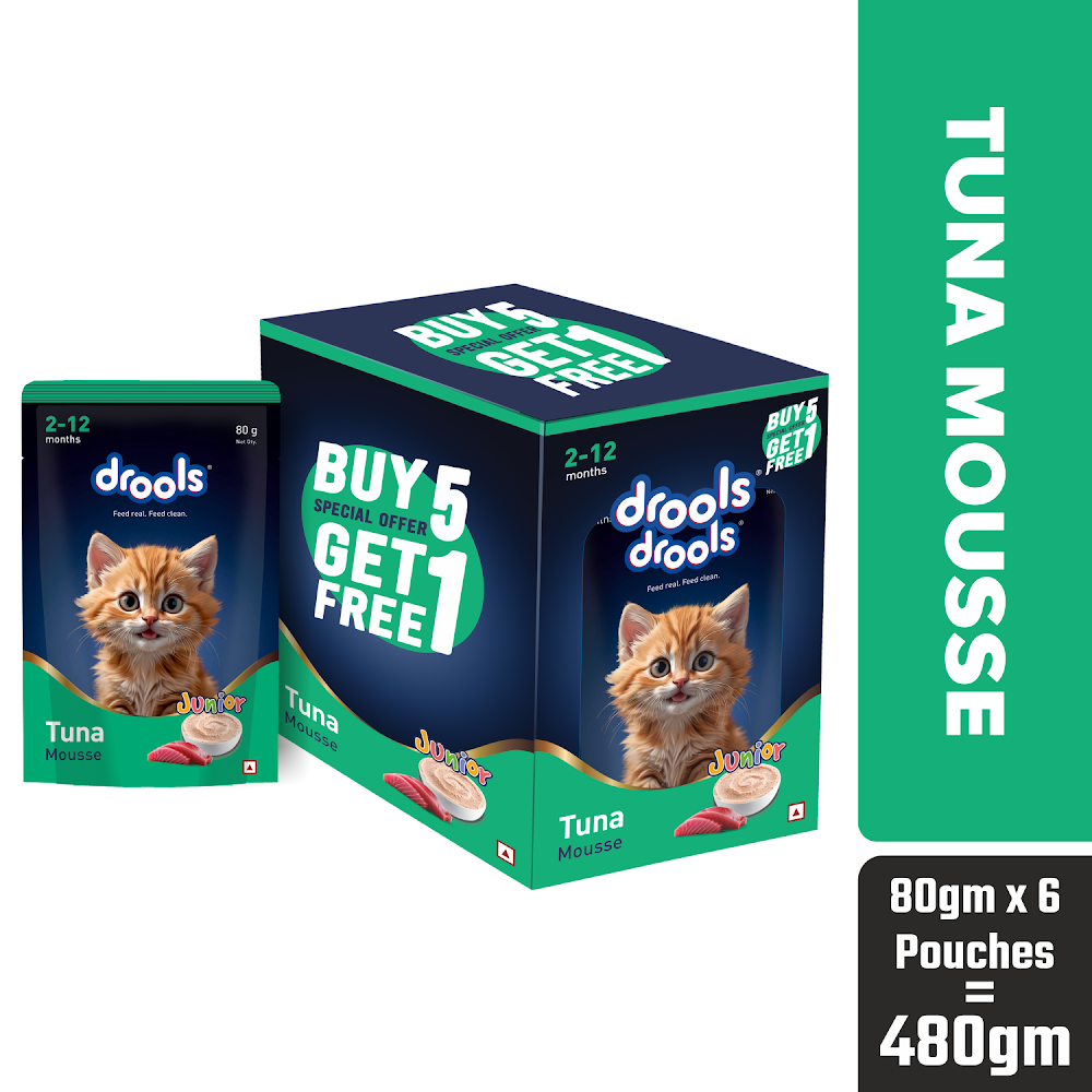 Drools Tuna Mousse Kitten 80g (5+1) Pc