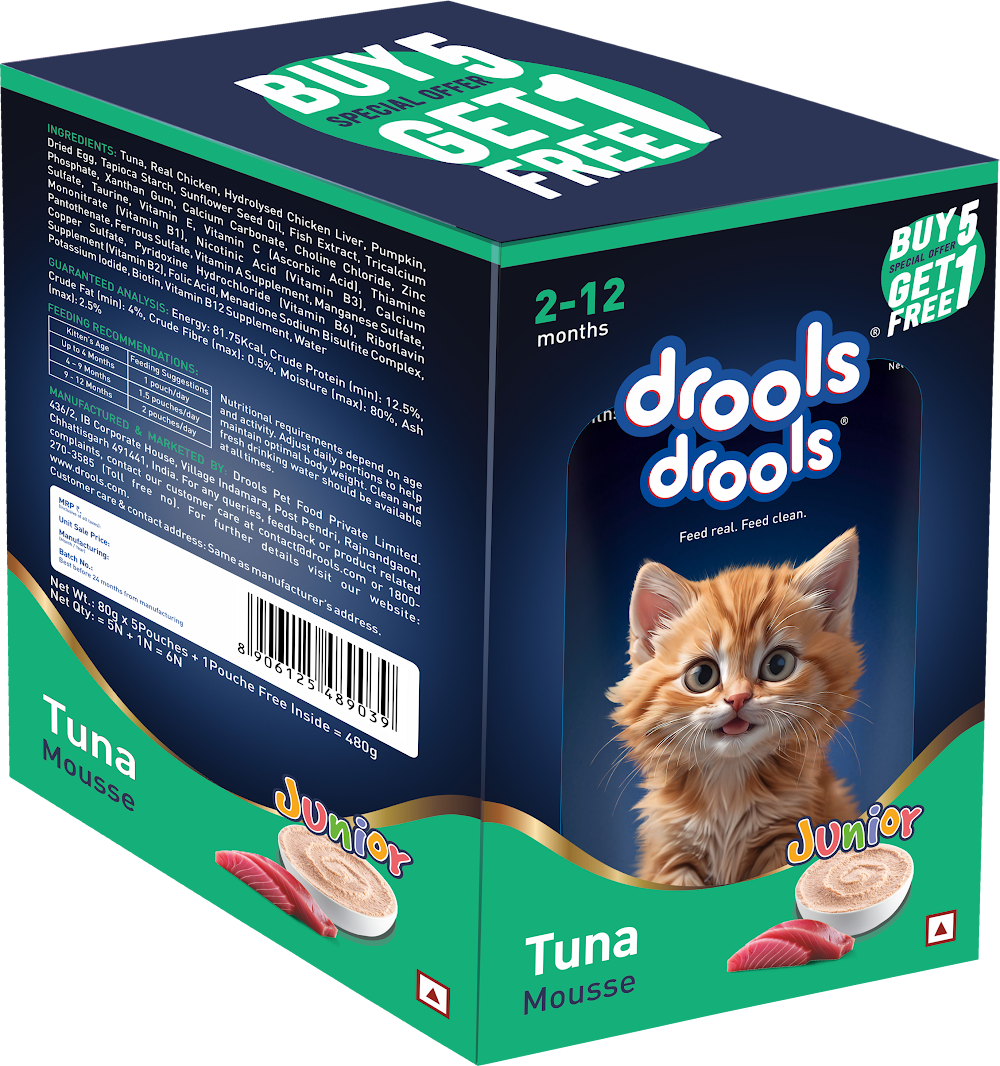 Drools Tuna Mousse Kitten 80g (5+1) Pc