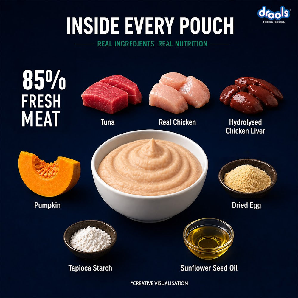 Drools Tuna Mousse Kitten 80g (5+1) Pc