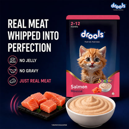 Drools Salmon Mousse Kitten 80g (5+1) Pc