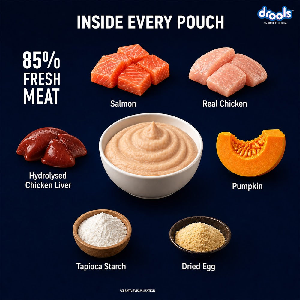 Drools Salmon Mousse Kitten 80g (5+1) Pc