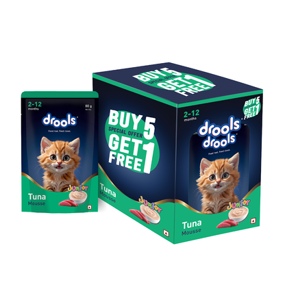 Drools Tuna Mousse Kitten 80g (5+1) Pc