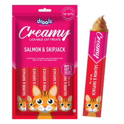 Drools Creamy Salmon & Skipjack (5x15g)