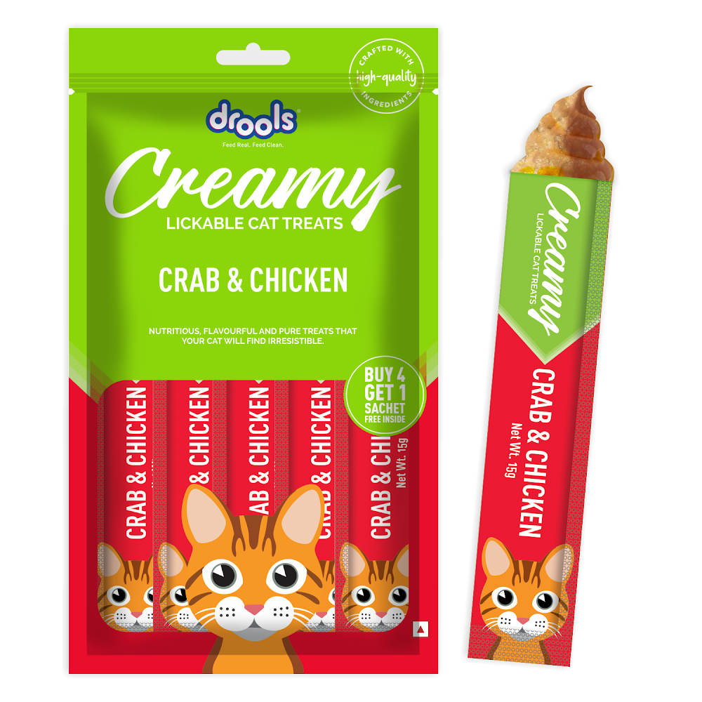 Drools Creamy Crab & Chicken (5x15g)