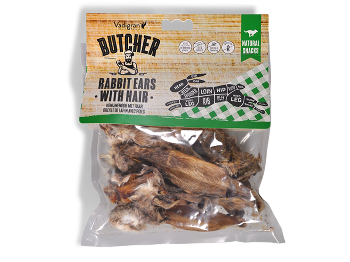 Vadigran Rabbit Ears with Hair Dog Chew (85 g)