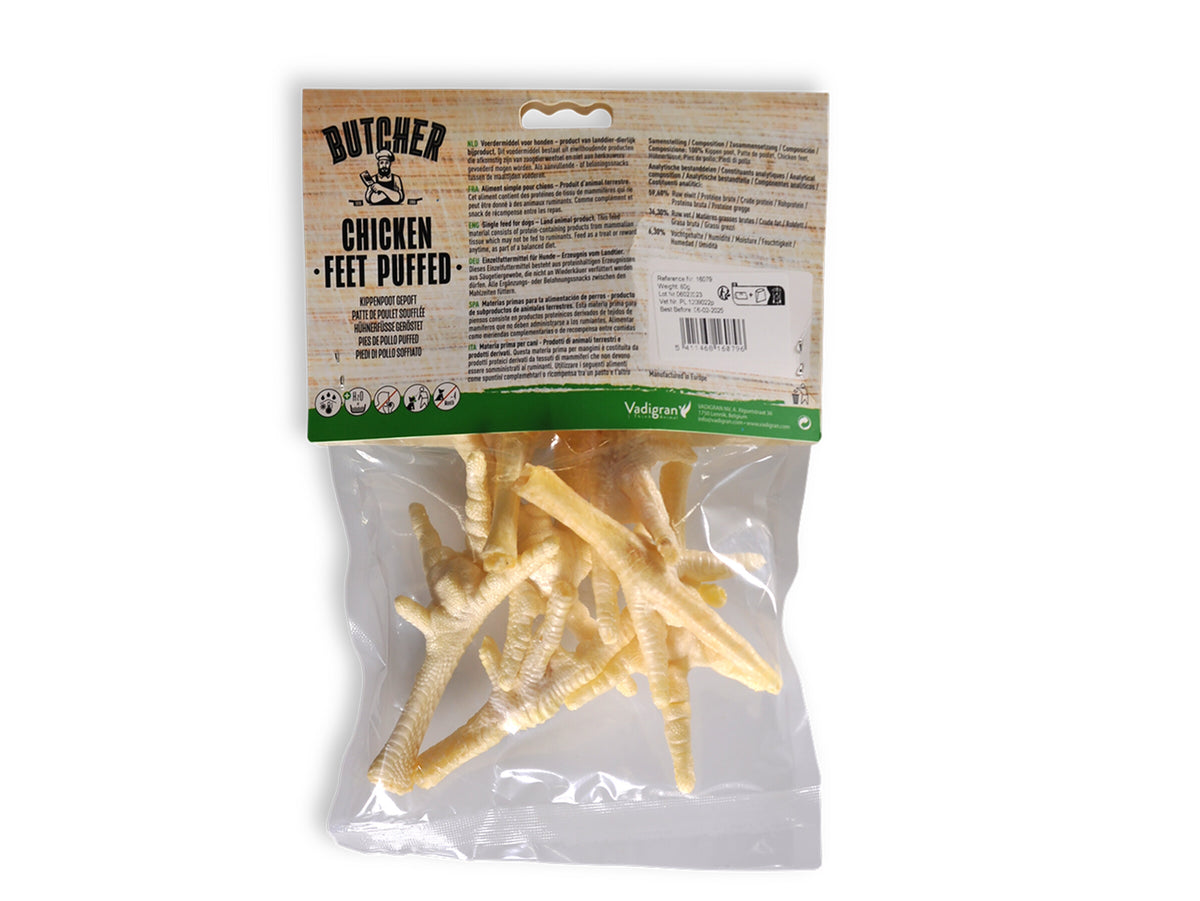 Vadigran Puffed Chicken Feet Dog Chew (80 g)