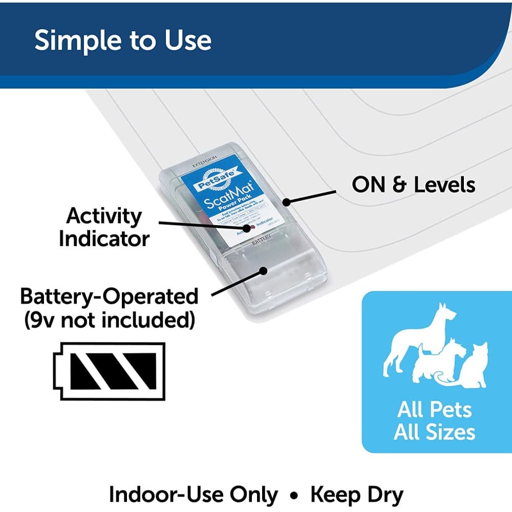 PetSafe ScatMat Indoor Pet Training Mat Sofa 150cm x 30cm – Static Training Deterrent for Cats & Dogs UAE
