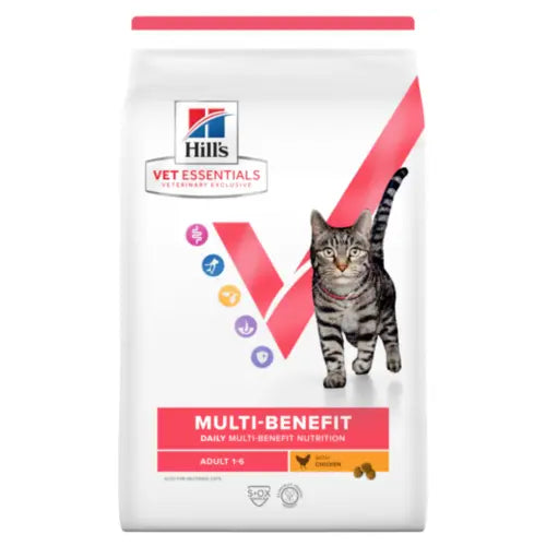 Hill's Vet Essentials Multi-Benefit Adult 1-6 Dry Cat Food With Chicken 1.5kg