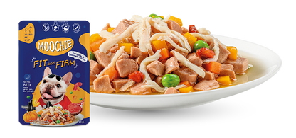 Moochie Dog Food Casserole with Beef - Fit & Firm Pouch 85g