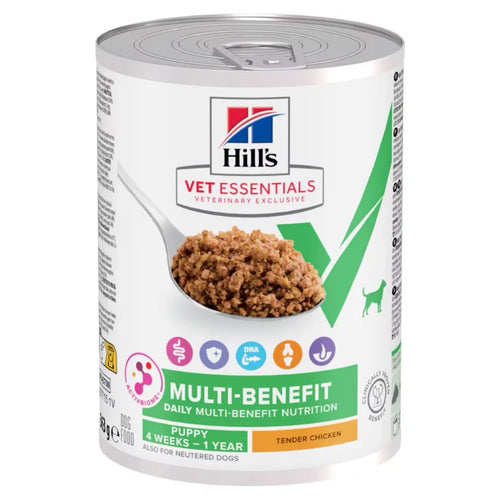 Hill's Vet Essentials Multi-Benefit Puppy Wet Food with Chicken  363g x12