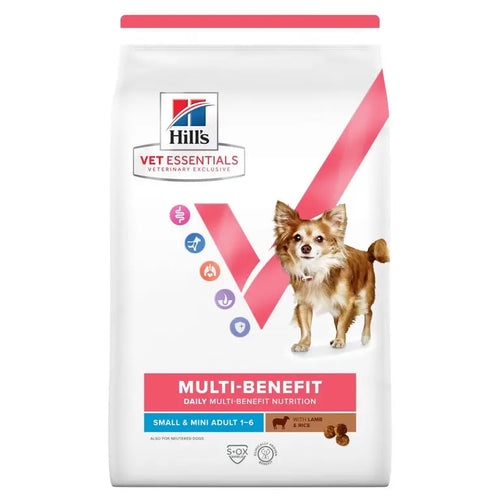 Hill's Vet Essentials Multi-Benefit Adult 1-6 Small & Mini Dry Dog Food with Lamb & Rice