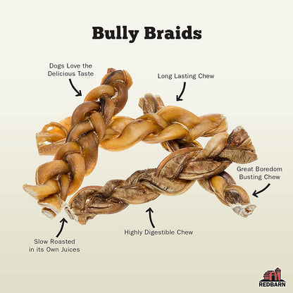RedBarn Puffed Collagen Braid 6" Chews .85oz/24.1g