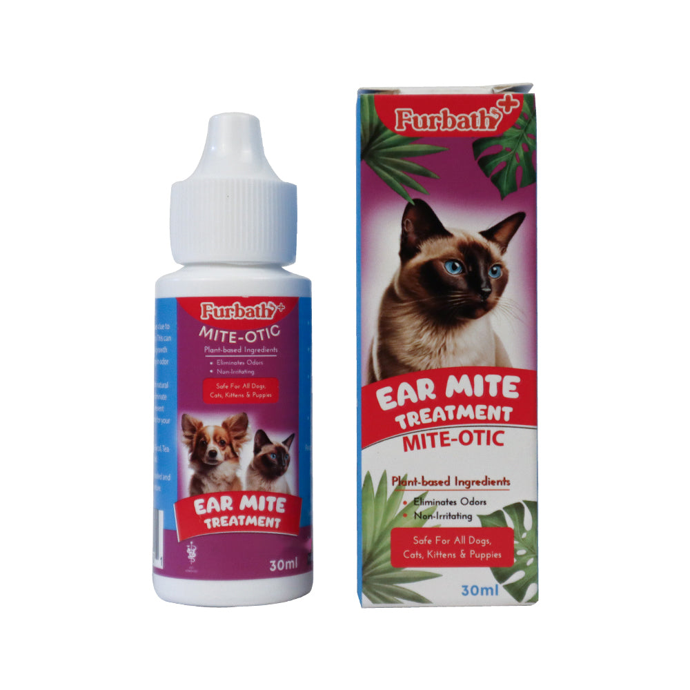Furbath+ Ear Mite Treatment for Dogs and Cats - 30ml